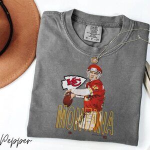 Joe Montana 19 Kansas City Chiefs Football shirt Pepper color